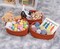 3 Packs Decorative Storage Baskets - 13x8.66x5.11 Inches (Brick Red)